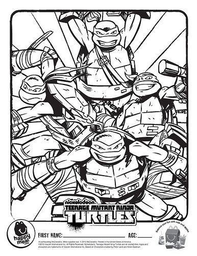 386x500 Nickelodeon Teenage Mutant Ninja Turtles Coloring Pages