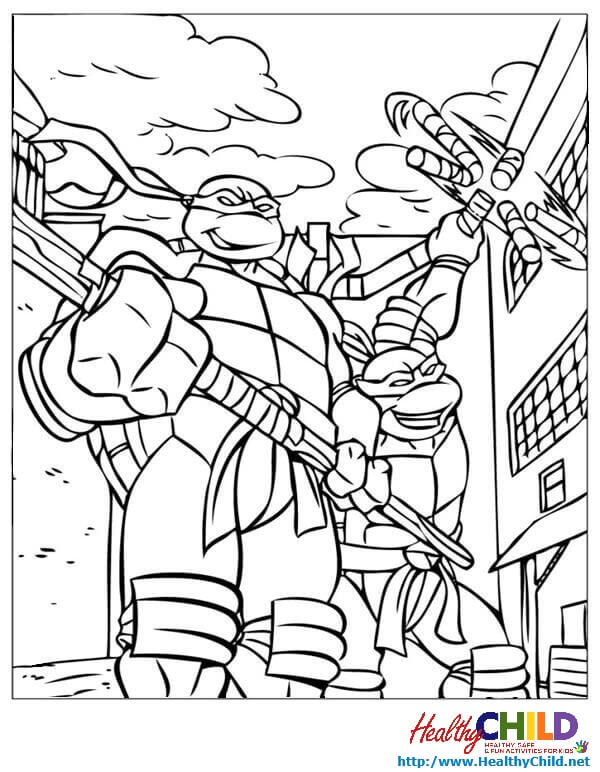 600x772 Tmnt Coloring Pages 1