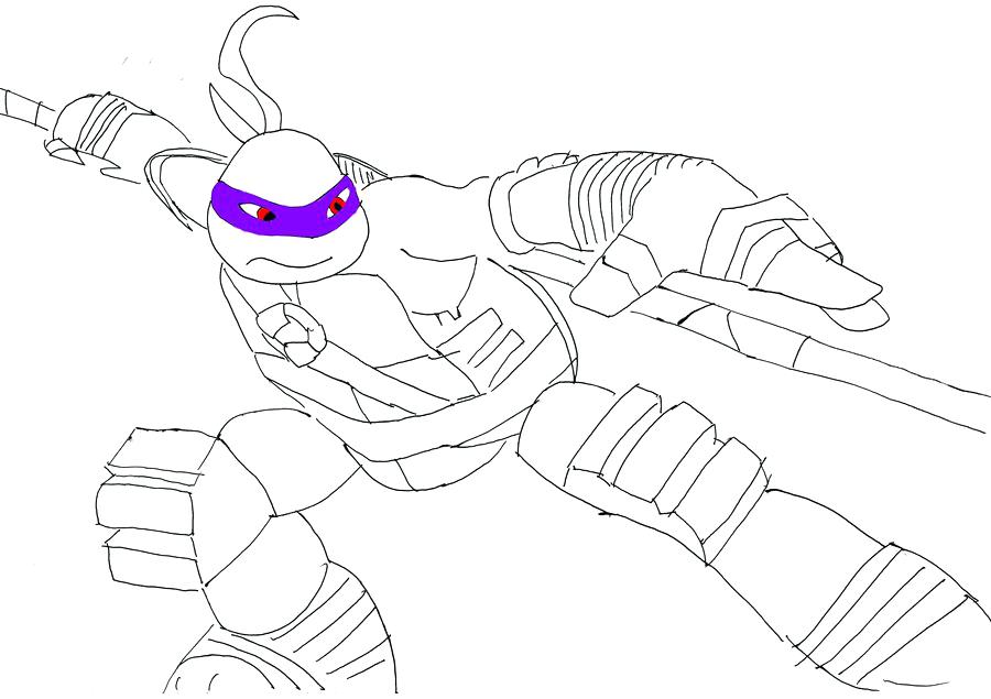 900x635 Teenage Mutant Ninja Turtles Donatello Coloring Pages Home