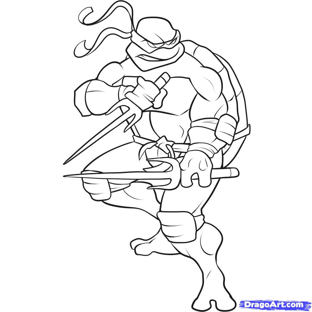 1015x1015 Teenage Mutant Ninja Turtles Michelangelo Coloring Page Free
