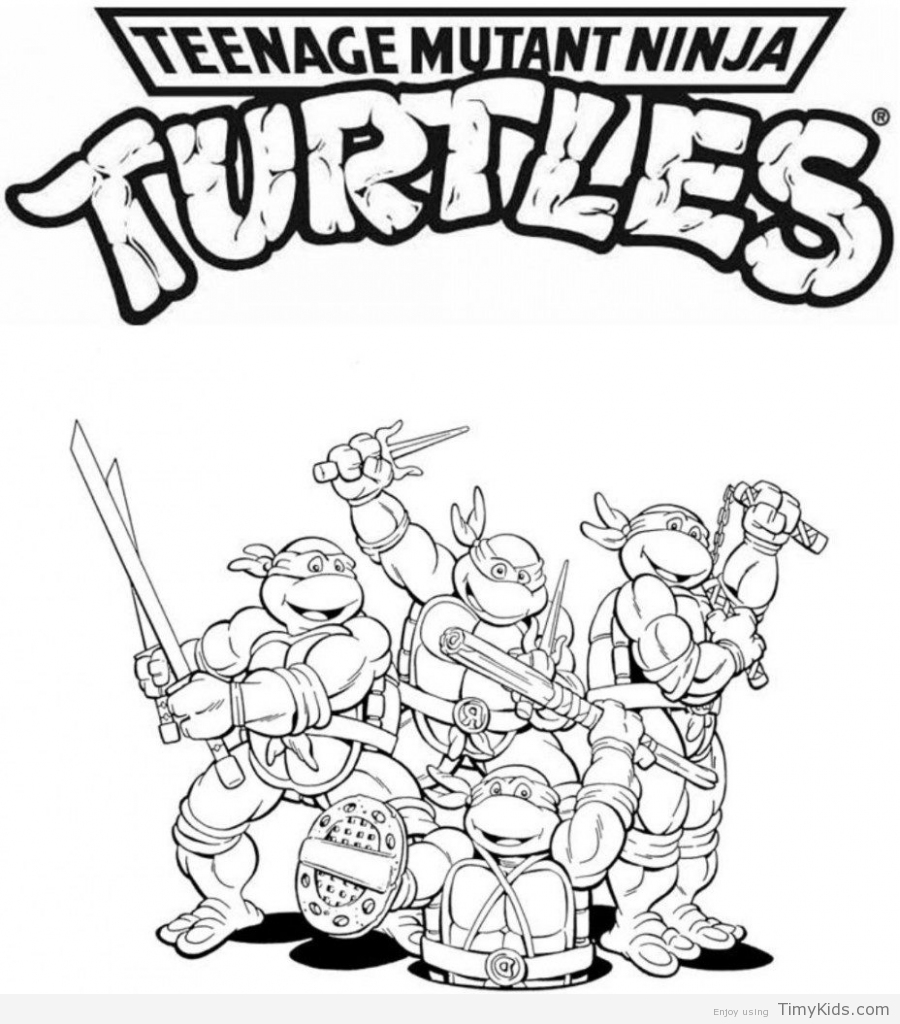 900x1024 Tmnt Printable Coloring Pages Timykids