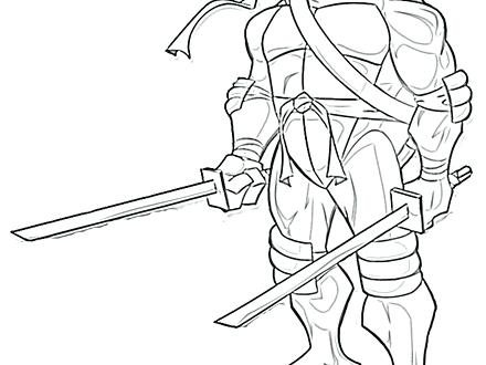 440x330 Teenage Mutant Ninja Turtles Raphael Coloring Pages Teenage Mutant