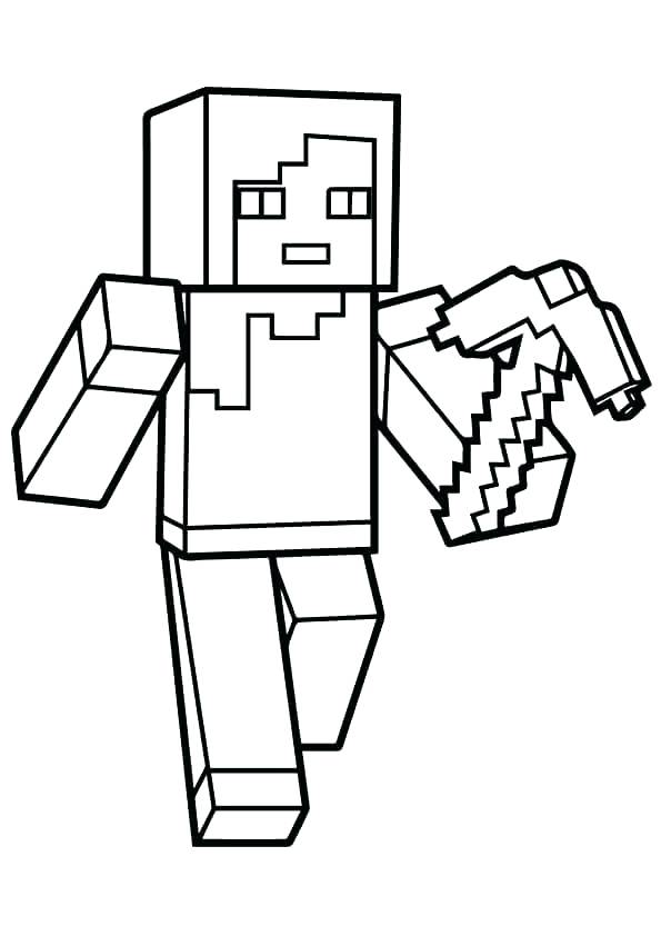 595x842 Minecraft Free Printable Coloring Pages Unicorn Coloring Pages