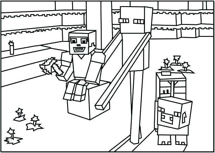 736x523 Printable Minecraft Coloring Pages Color Page Coloring Page