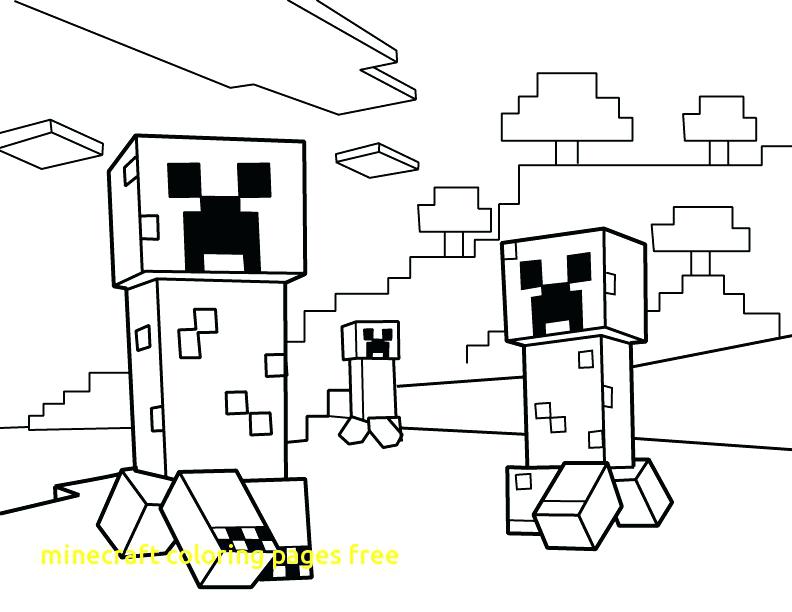 792x612 Free Minecraft Coloring Pages Coloring Pages Free With Free