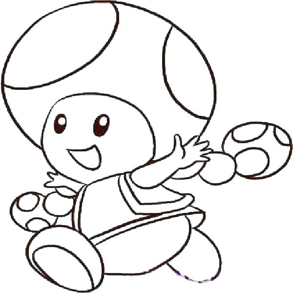 600x600 Color Pencil And In Color Color Color 2 Mario Toad Colouring Pages