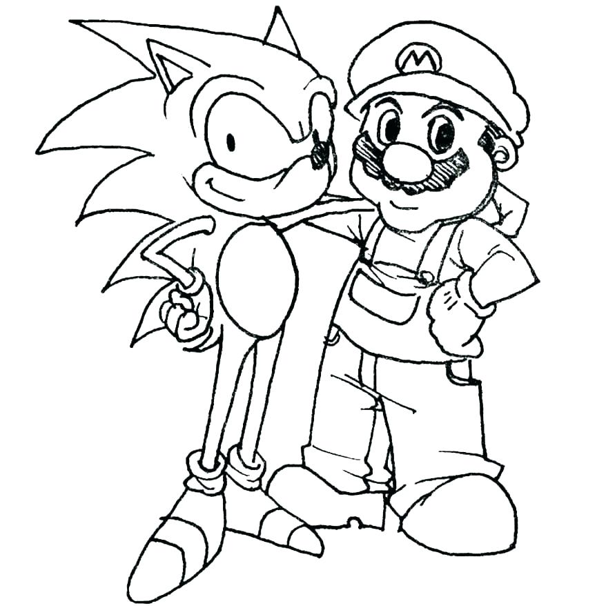 878x878 Mario Brothers Coloring Pages Super Bros Coloring Pages Mario