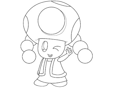 370x308 4 Toadette Coloring Page