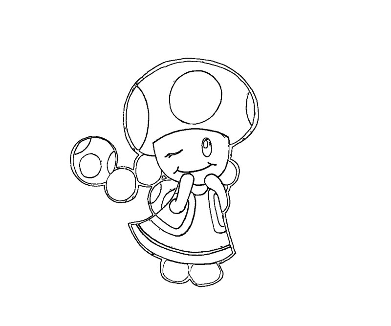 800x667 Toad And Toadette Coloring Pages