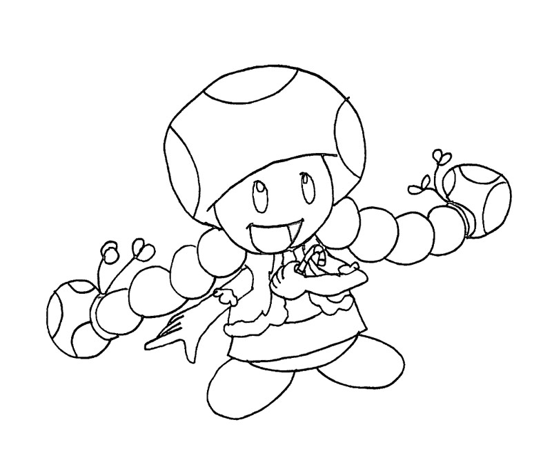800x667 Toadette Coloring Pages