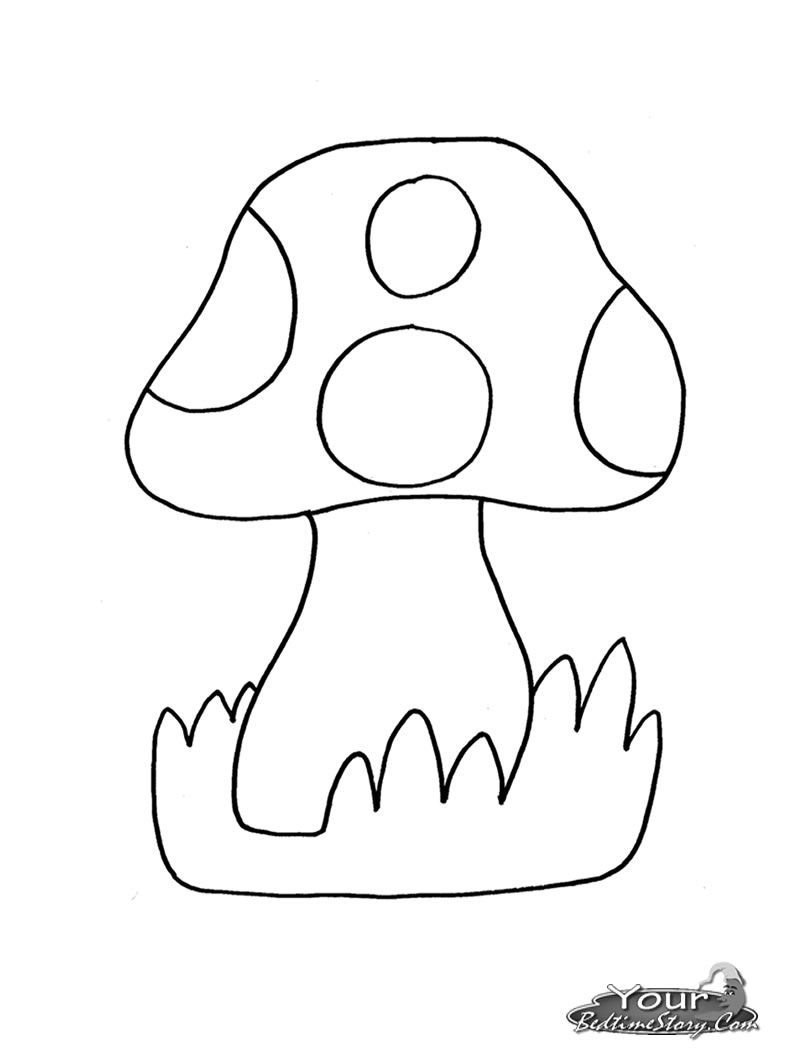 794x1054 Mushroom Coloring Pages