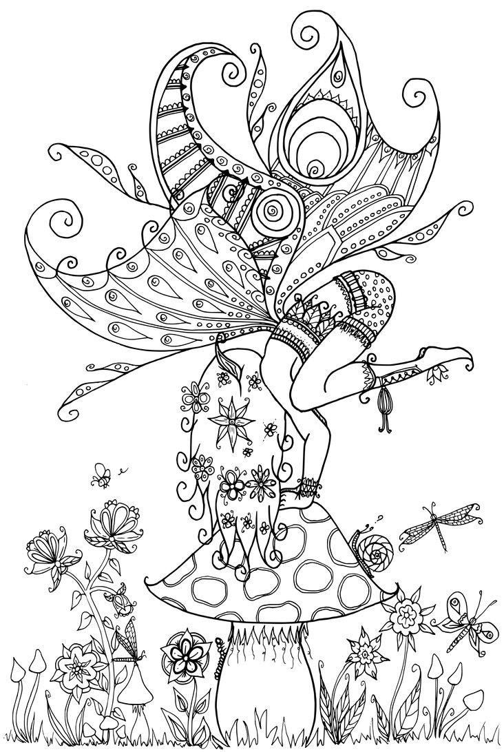 732x1092 Elegant Fairy On A Toadstool By Welshpixie Fairy Myth