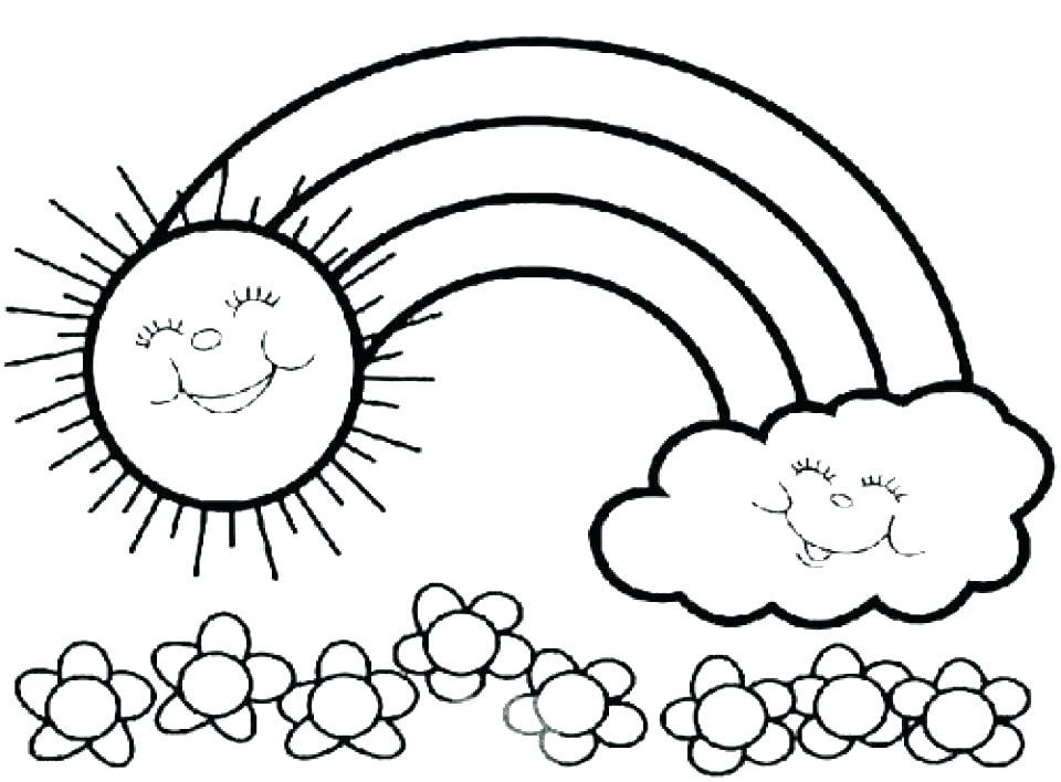 960x708 Easy Printable Flower Coloring Pages