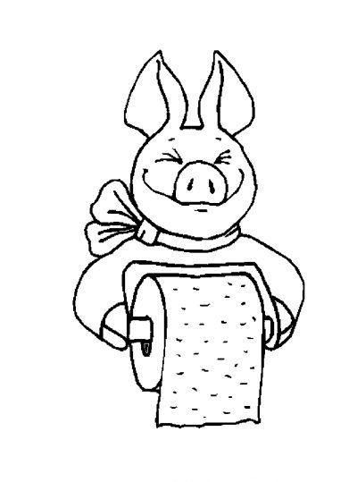 400x539 Bathroom Coloring Pages