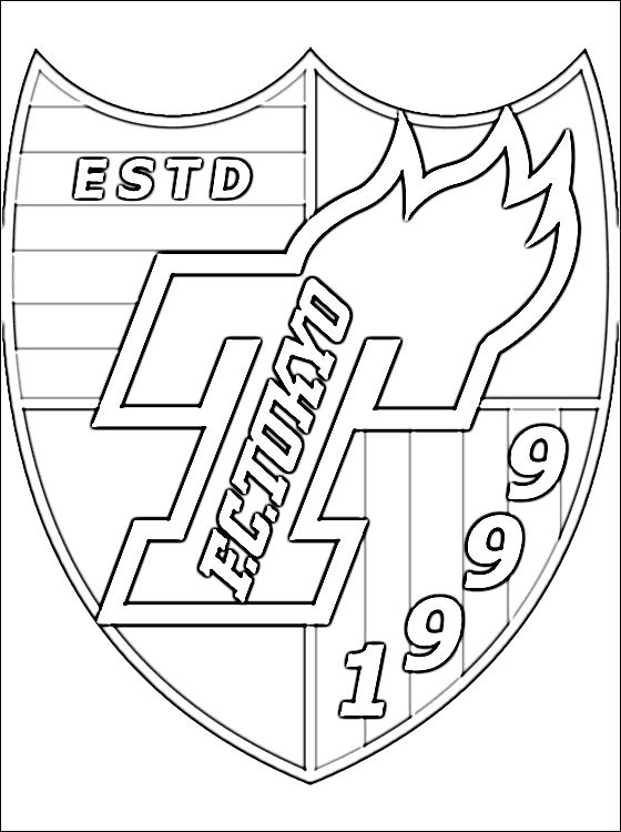 560x750 Logo Of Tokyo Football Club Coloring Pages