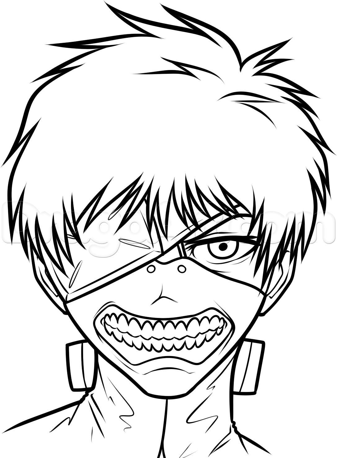 1087x1478 Kaneki Ken Drawing