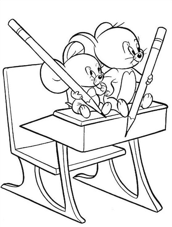 Tom And Jerry Christmas Coloring Pages