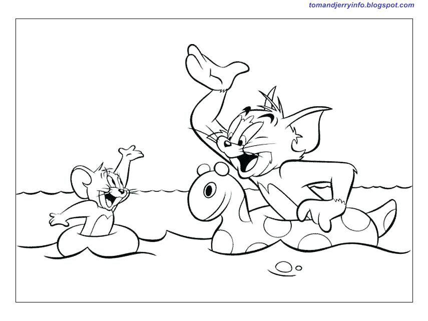 855x641 Tom And Jerry Color Pages Fuhrer Von