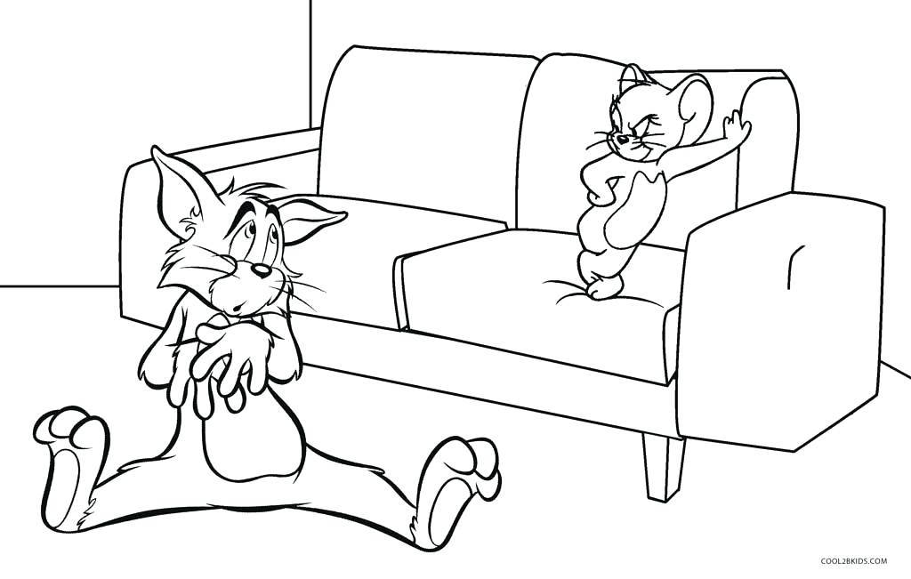 Tom And Jerry Coloring Pages