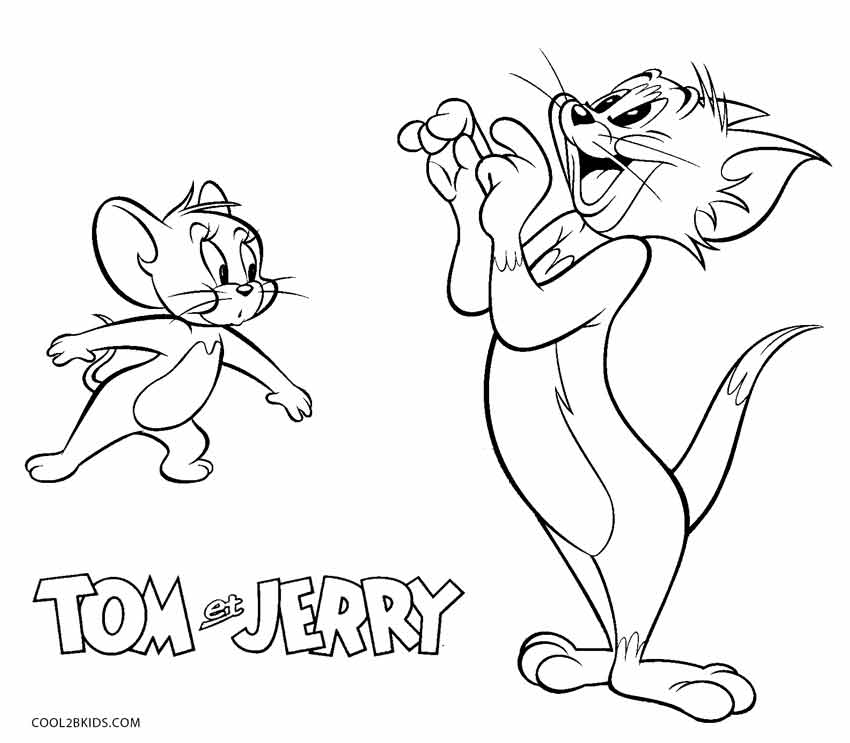 850x743 Free Printable Tom And Jerry Coloring Pages For Kids Cool2bkids