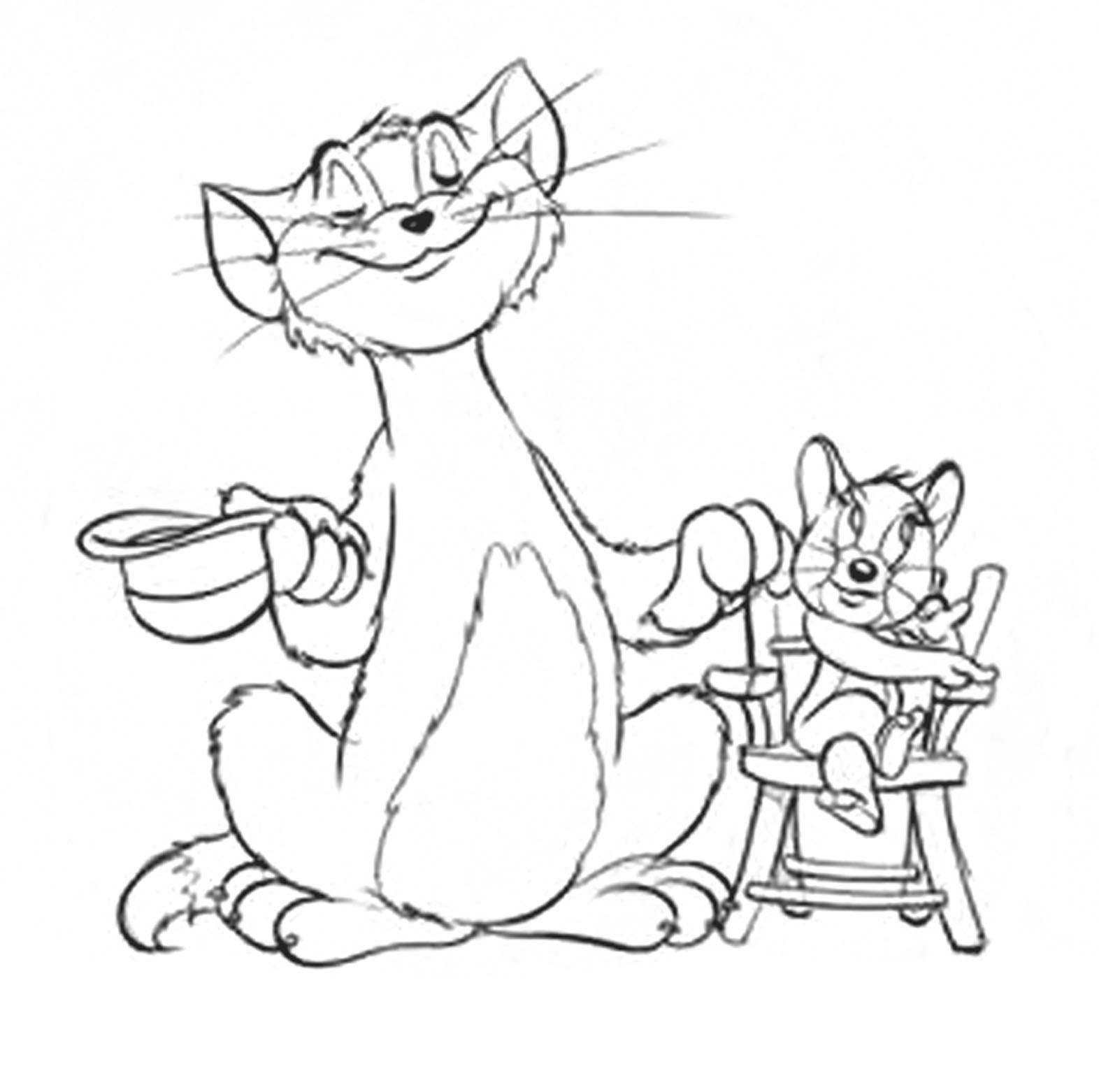 Tom And Jerry Printable Coloring Pages