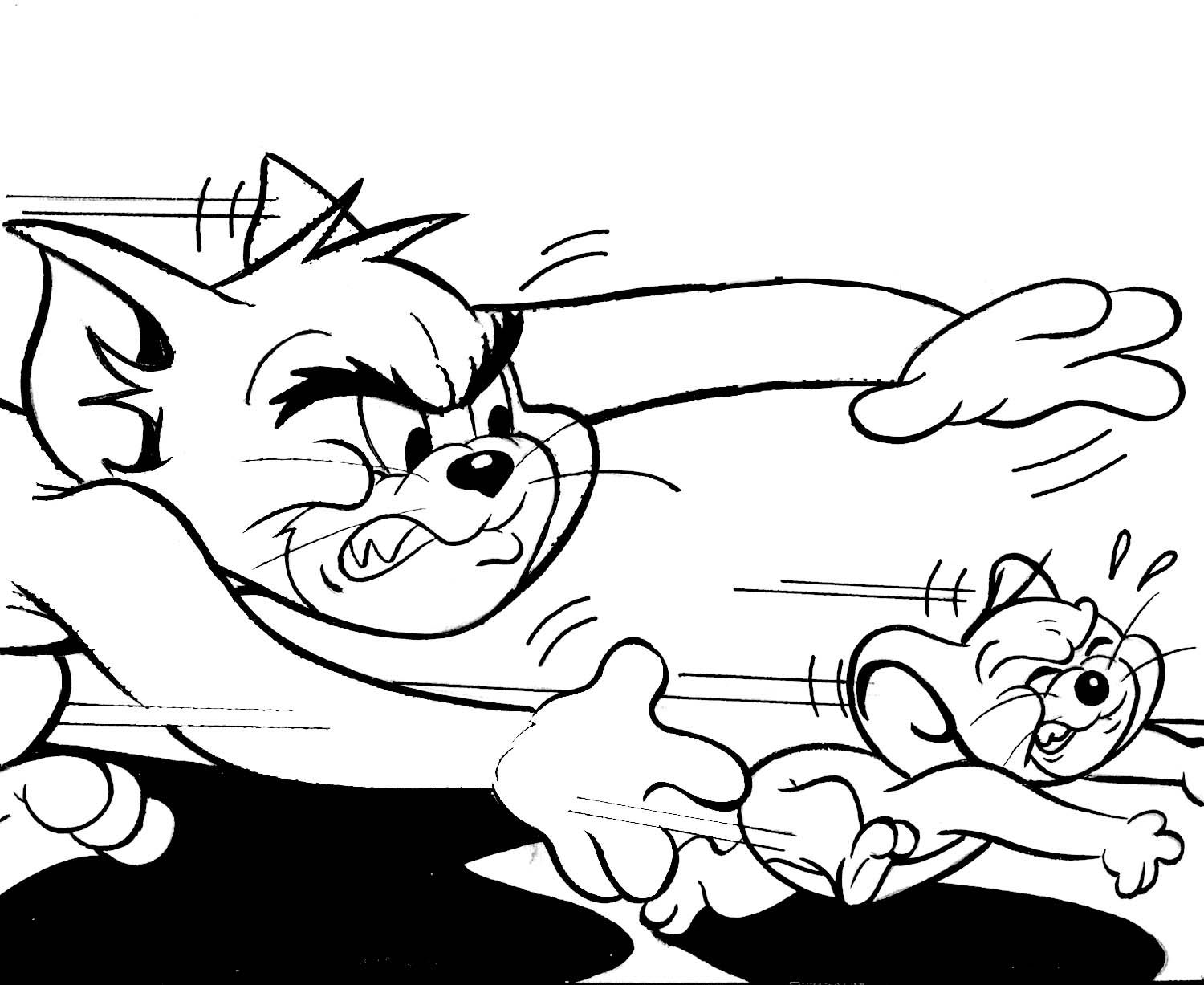 1500x1227 Free Printable Tom And Jerry Coloring Pages For Kids Heart