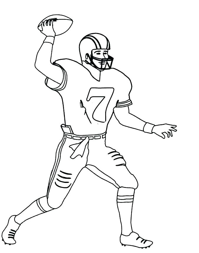675x859 Coloring Pages Tom Brady Drawn Football Pencil And In Color 3