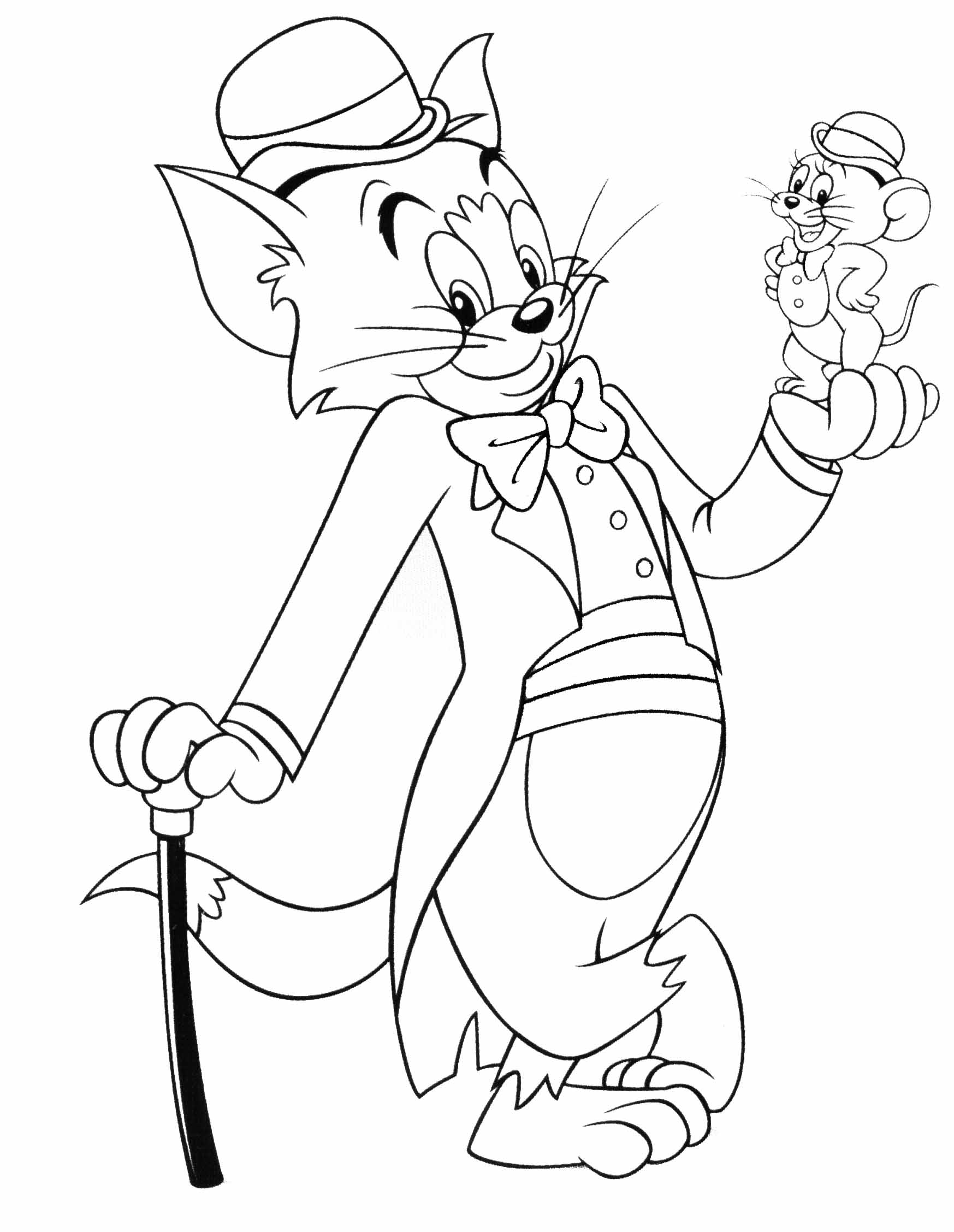 1747x2256 Tom Amp Jerry Coloring Pages