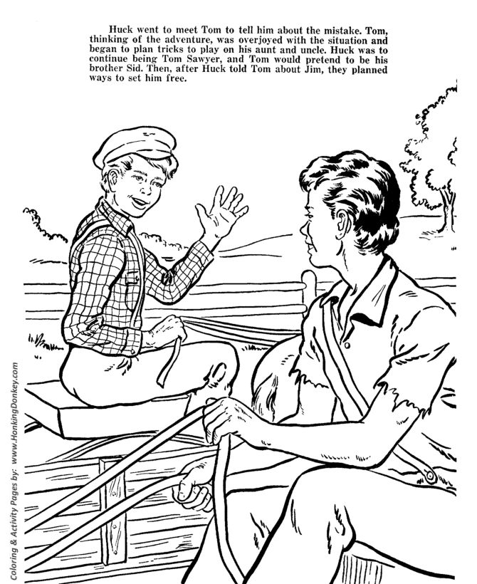 Tom Sawyer Coloring Pages