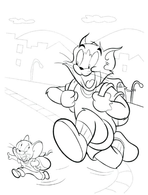 583x768 Tom Coloring Pages Tom And Going To School Coloring Pages Tom
