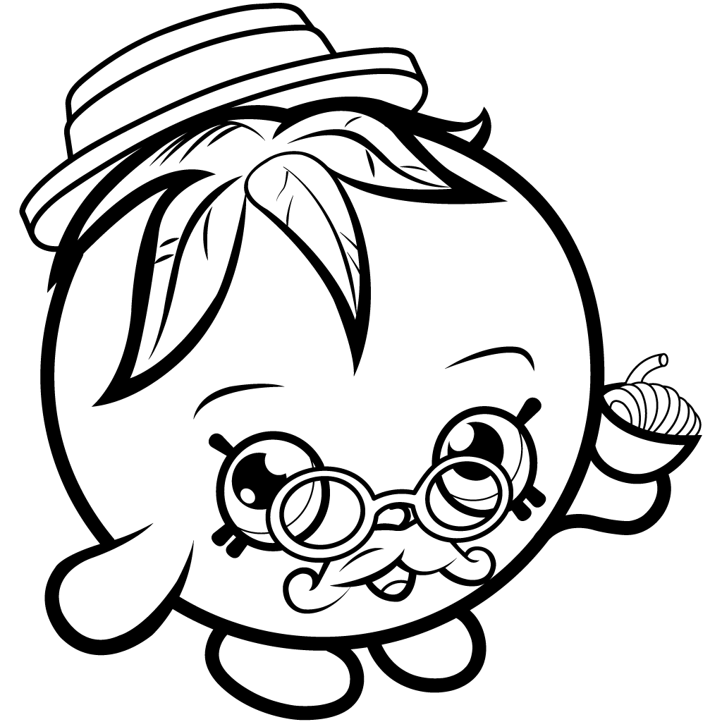 1024x1024 Limited Edition Shopkins Papa Tomato Coloring Page