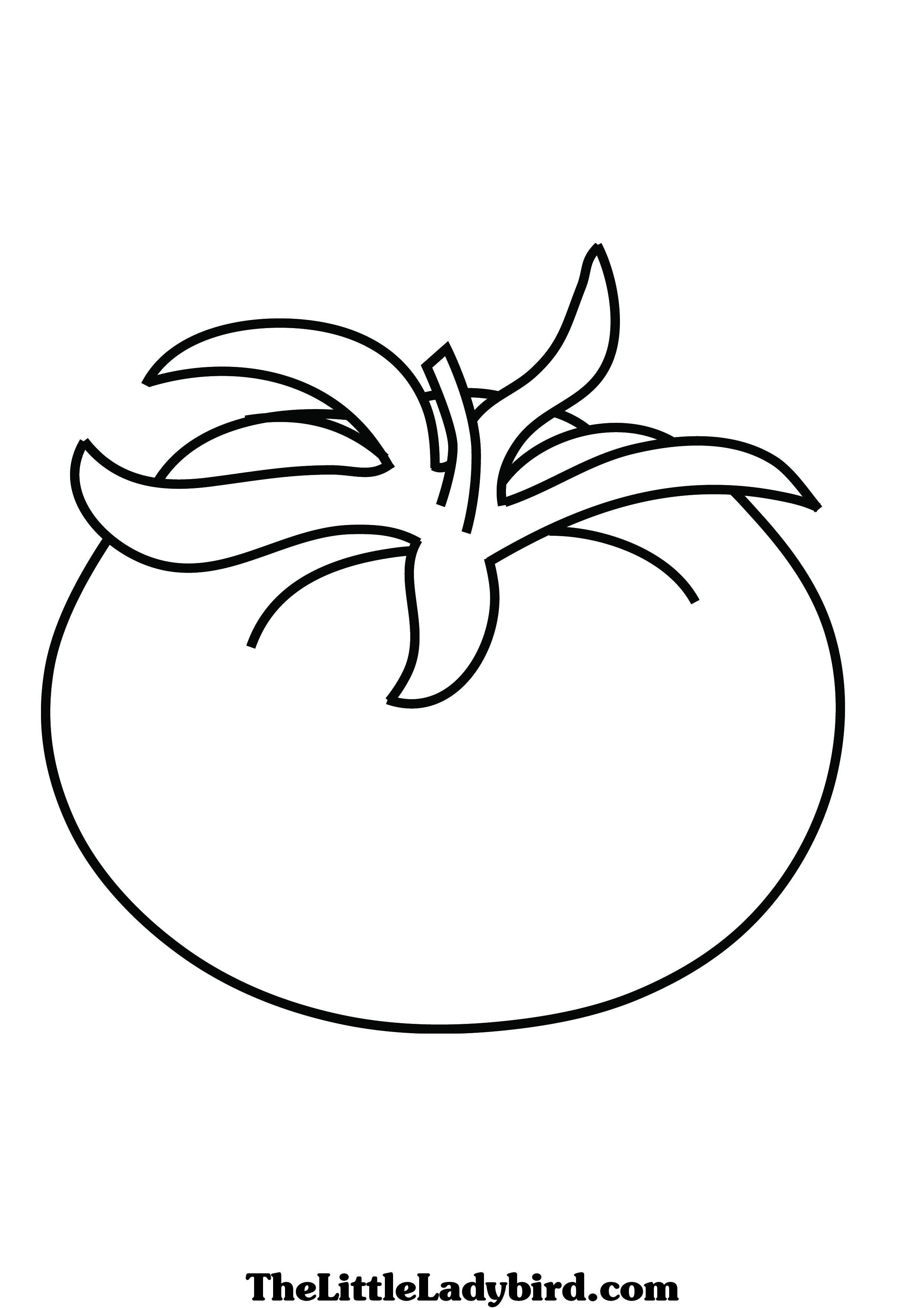 2480x3508 Tomato Vegetables Coloring Pages For Kids Elegant Tomato Coloring
