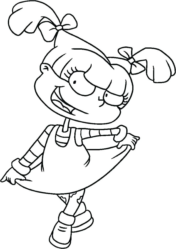 736x1039 Pickle Coloring Page Angelica Pickles Coloring Page Kids Coloring