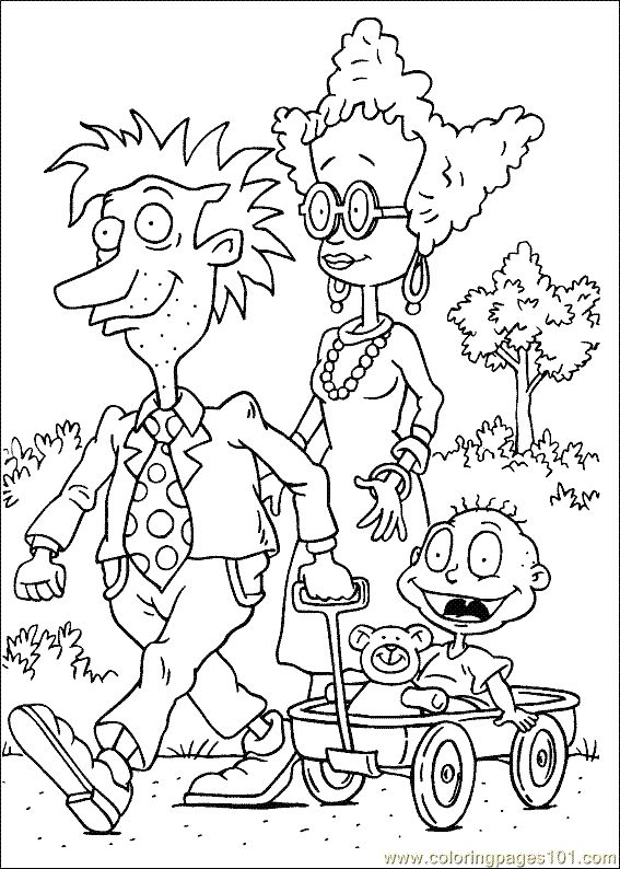 567x794 Clipart Coloring Pages Of The Rugrats In Paris