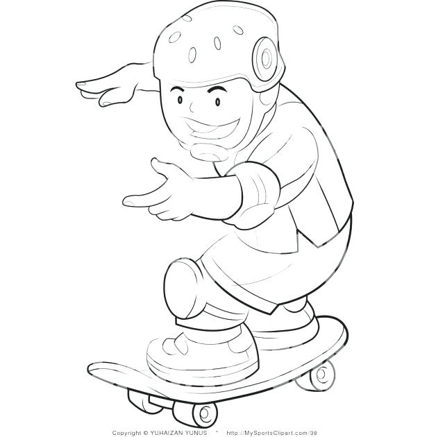 618x630 Tony Hawk Coloring Pages Free With Skateboard Ramp Online