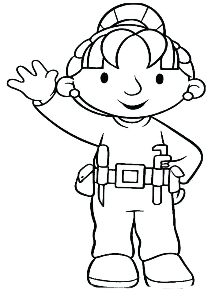 728x971 Construction Worker Coloring Pages Construction Worker Coloring