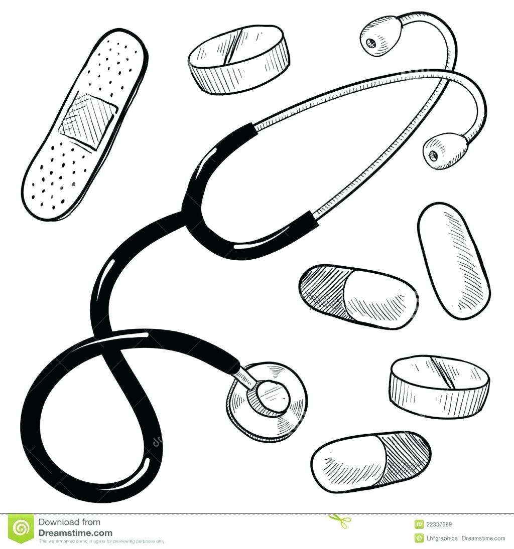 1024x1095 Doctor Tools Coloring Page Panda Free Images In Pages 87 Inside