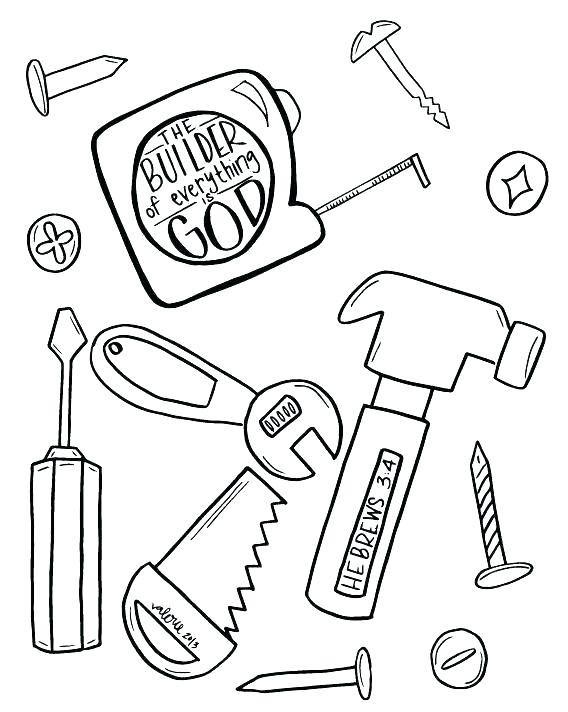 568x712 Box Coloring Page Tool Coloring Pages Amazing Construction Tools