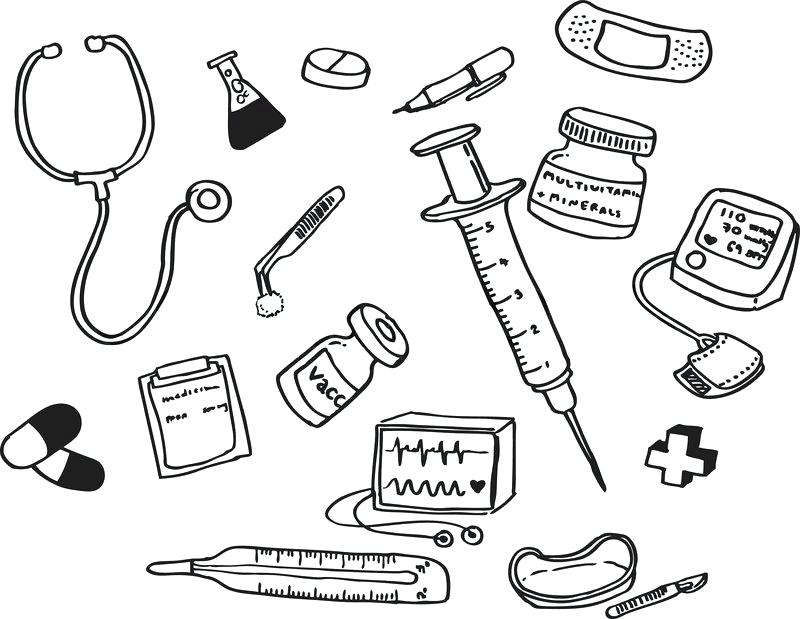 800x619 Tool Coloring Pages Doctor Tools Coloring Pages Sketch Coloring