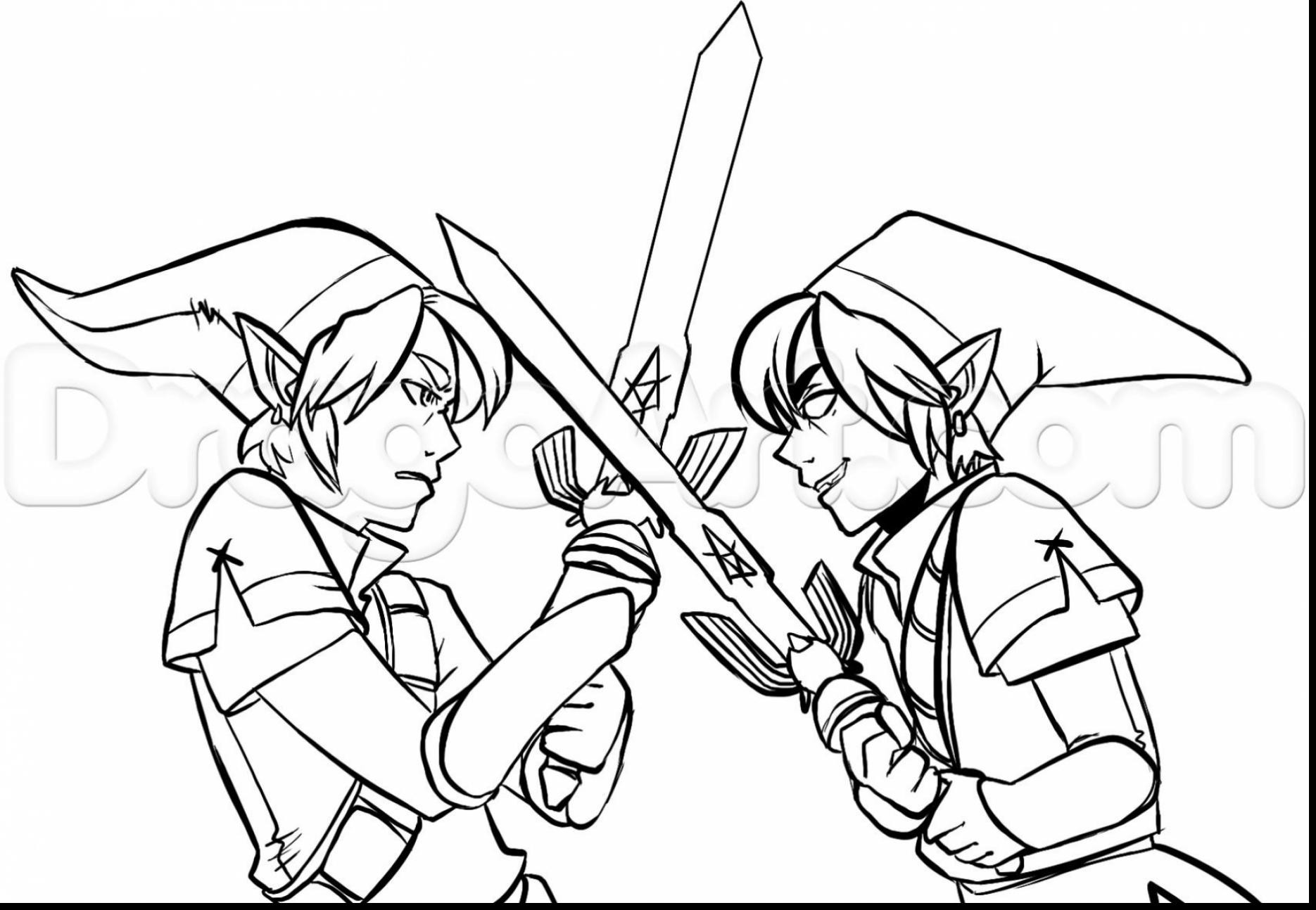 Toon Link Coloring Pages