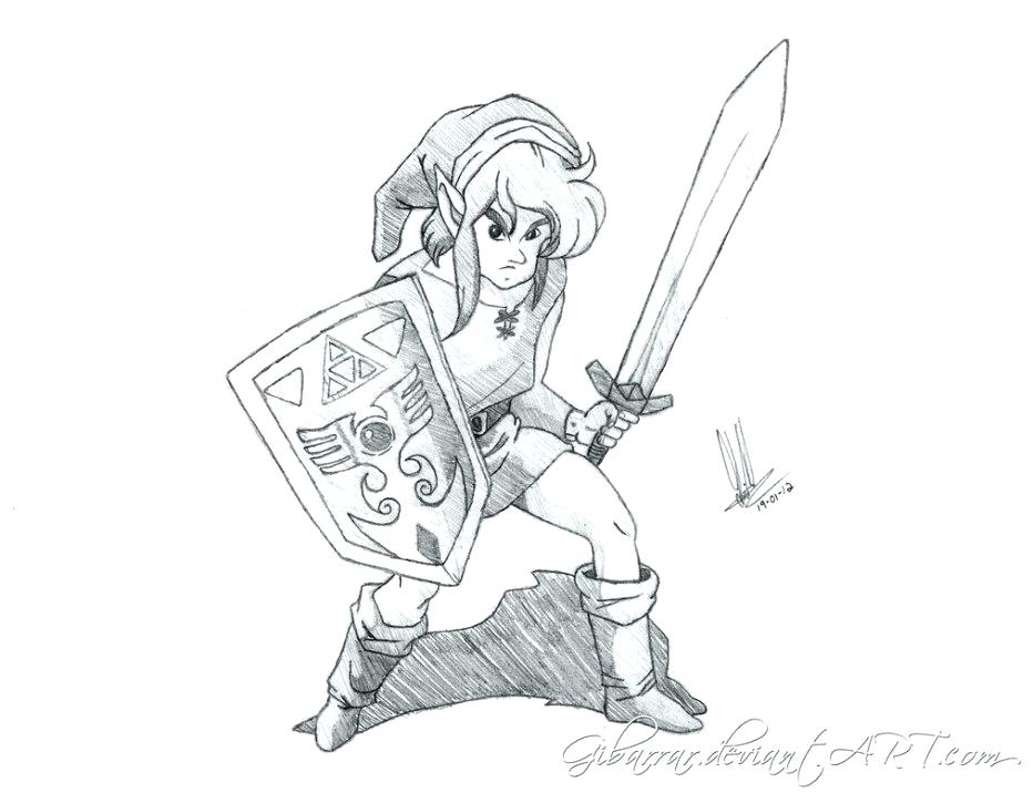 932x725 Fantastic Mesmerizing Toon Link Coloring Pages Kids Printable
