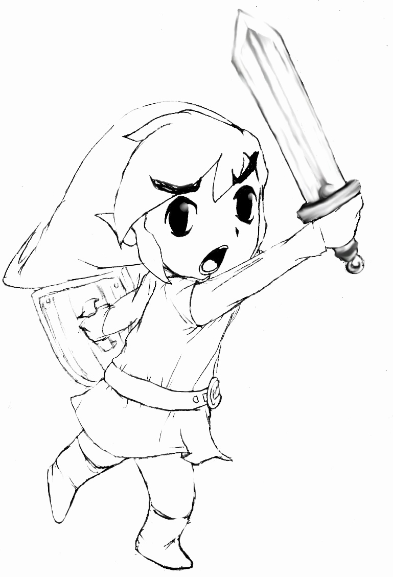 769x1129 Fine Toon Link Coloring Pages Pattern Coloring Page Ideas Toon