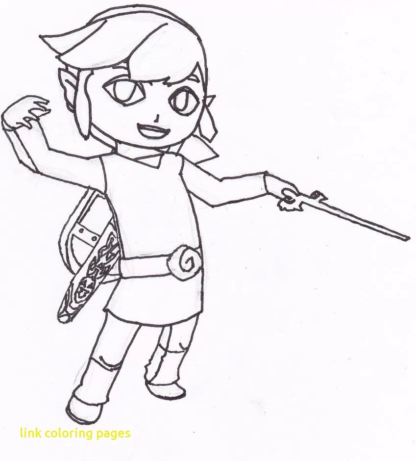 849x940 Link Coloring Pages With Toon Link Coloring Pages