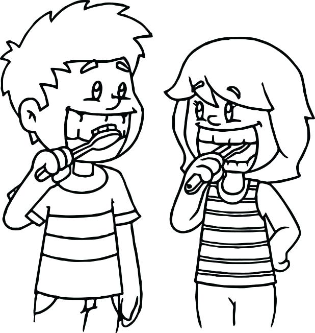 618x652 Tooth Brushing Coloring Pages Tooth Coloring Pages Dental Coloring