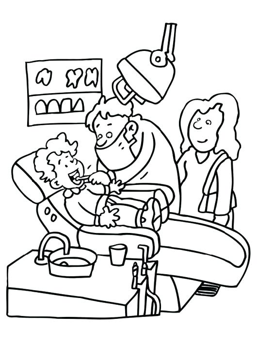 530x750 Tooth Coloring Pages Dent Vintage Dental Health Coloring Pages