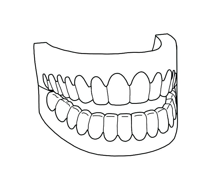 728x655 Tooth Coloring Pages Printable Plus Tooth Dot To Dot Colouring