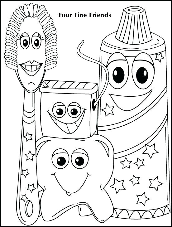 552x728 Free Tooth Coloring Pages Teeth Coloring Page Dentist Coloring