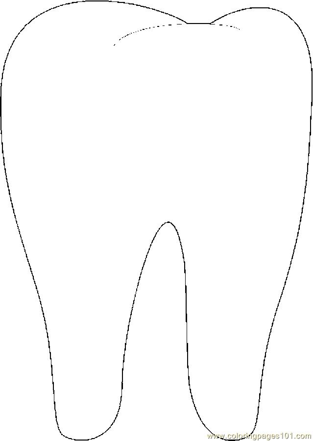 Tooth Coloring Pages Printable