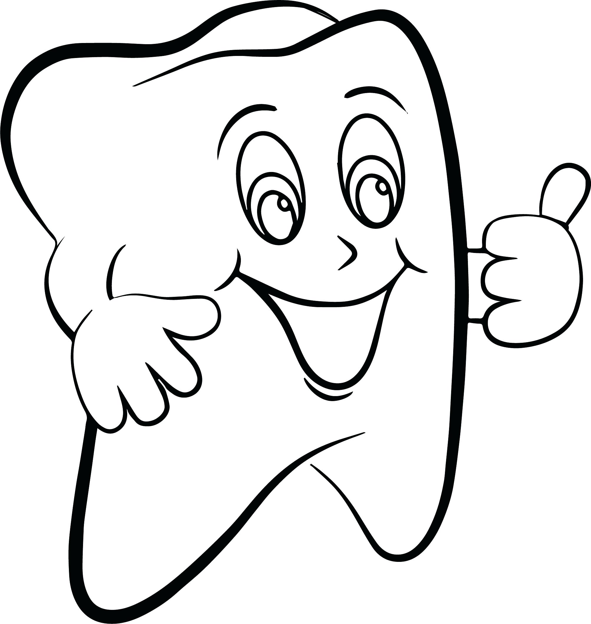 2007x2119 Coloring Pages Of Teeth 12 16986 Prixducommerce Printable Teeth