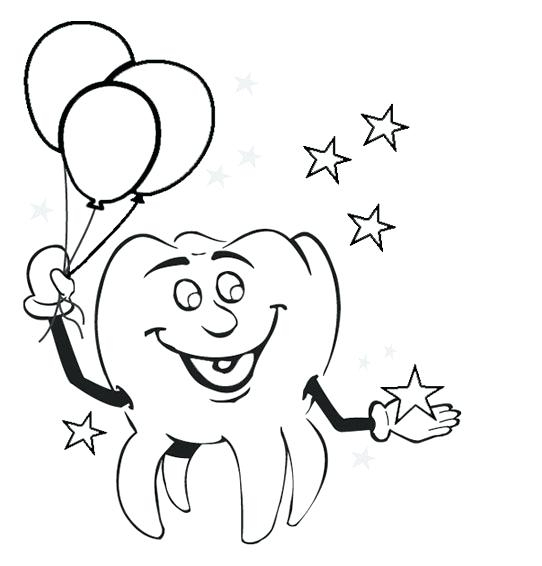 542x566 Tooth Fairy Coloring Pages Tooth Color Page Tooth Fairy Coloring
